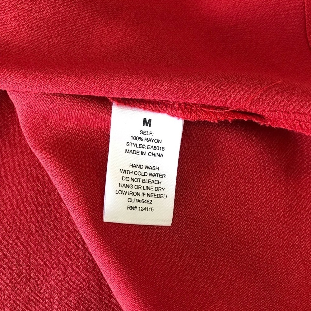 elodie Coral Orange High-Low Sleeveless Top Size Medium - Picture 9 of 9